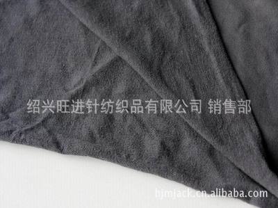 紹興旺進針紡織品 廠家直供漂白色32S全滌紗汗布，140克高品質針織面料解析